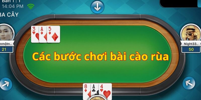 Chi tiết các bước chơi bài rùa trực tuyến